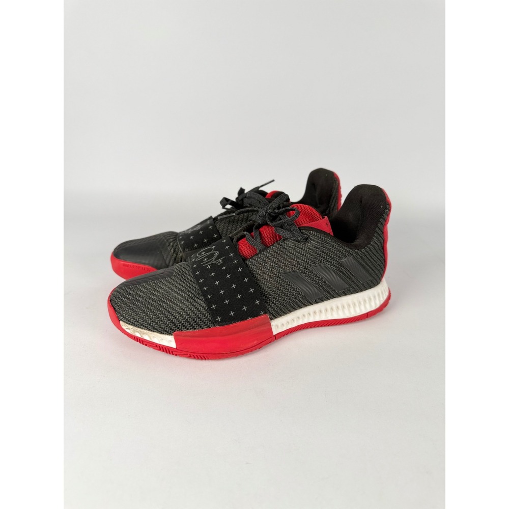 Adidas Harden Vol 3 Basketball Shoes‎ Mens 7 Black Red G54022 Low Top Sneakers